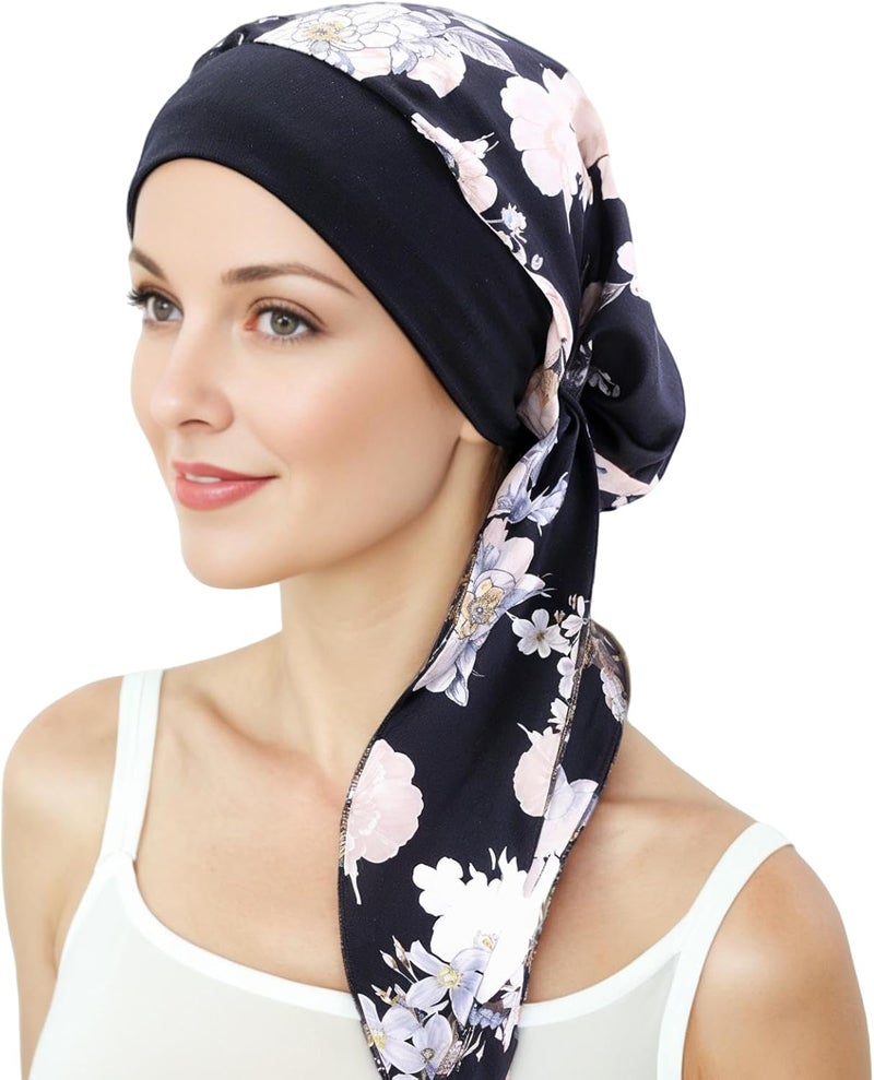 Belleshow Chemo Headwear Turbans for Women, Cancer Head Scarf, Headwear Coverings Caps, Head Wraps for Cancer Patients - Image 1